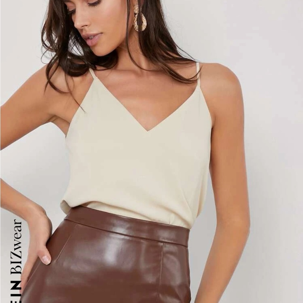 Shein Solid V Neck Cami Top